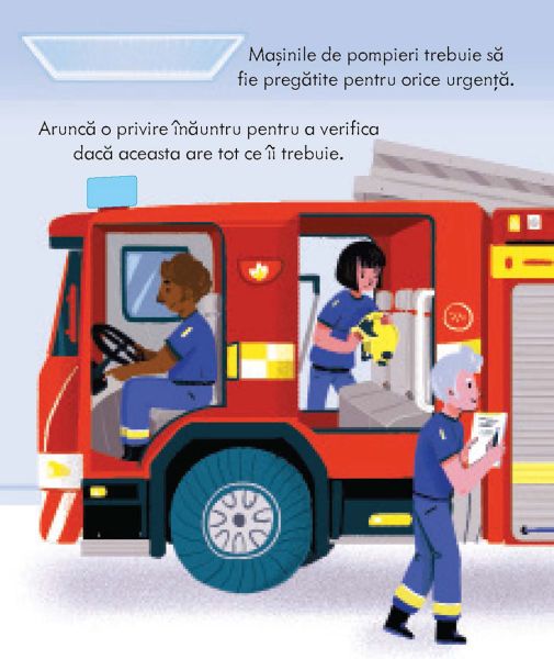 Cum functioneaza o masina de pompieri (Usborne) - imagine 3