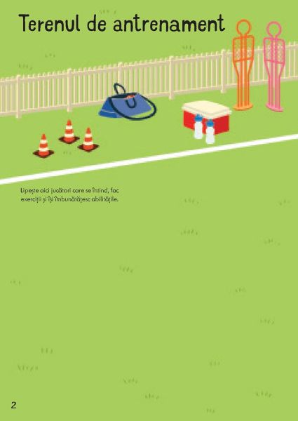 Primele mele stickere: Meciul de fotbal (Usborne) - imagine 2