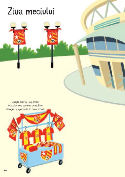 Primele mele stickere: Meciul de fotbal (Usborne) - imagine 3