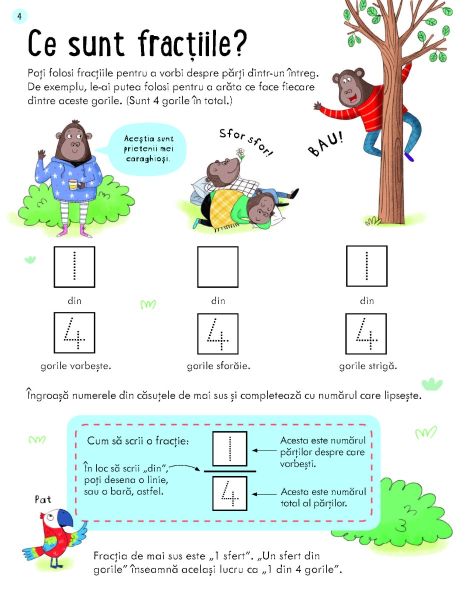 Caiete de activitati. Fractiile 7-8 ani (Usborne) - imagine 3